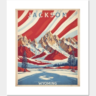 Jackson United States of America Tourism Vintage Poster Posters and Art